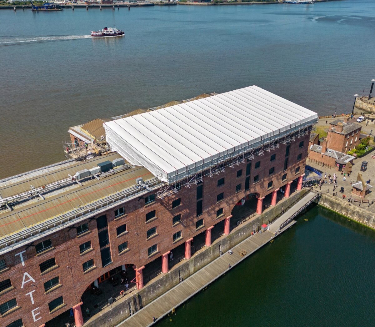 Powerclad used to facilitate refurbishment work at the Tate Liverpool gallery  Featured Image